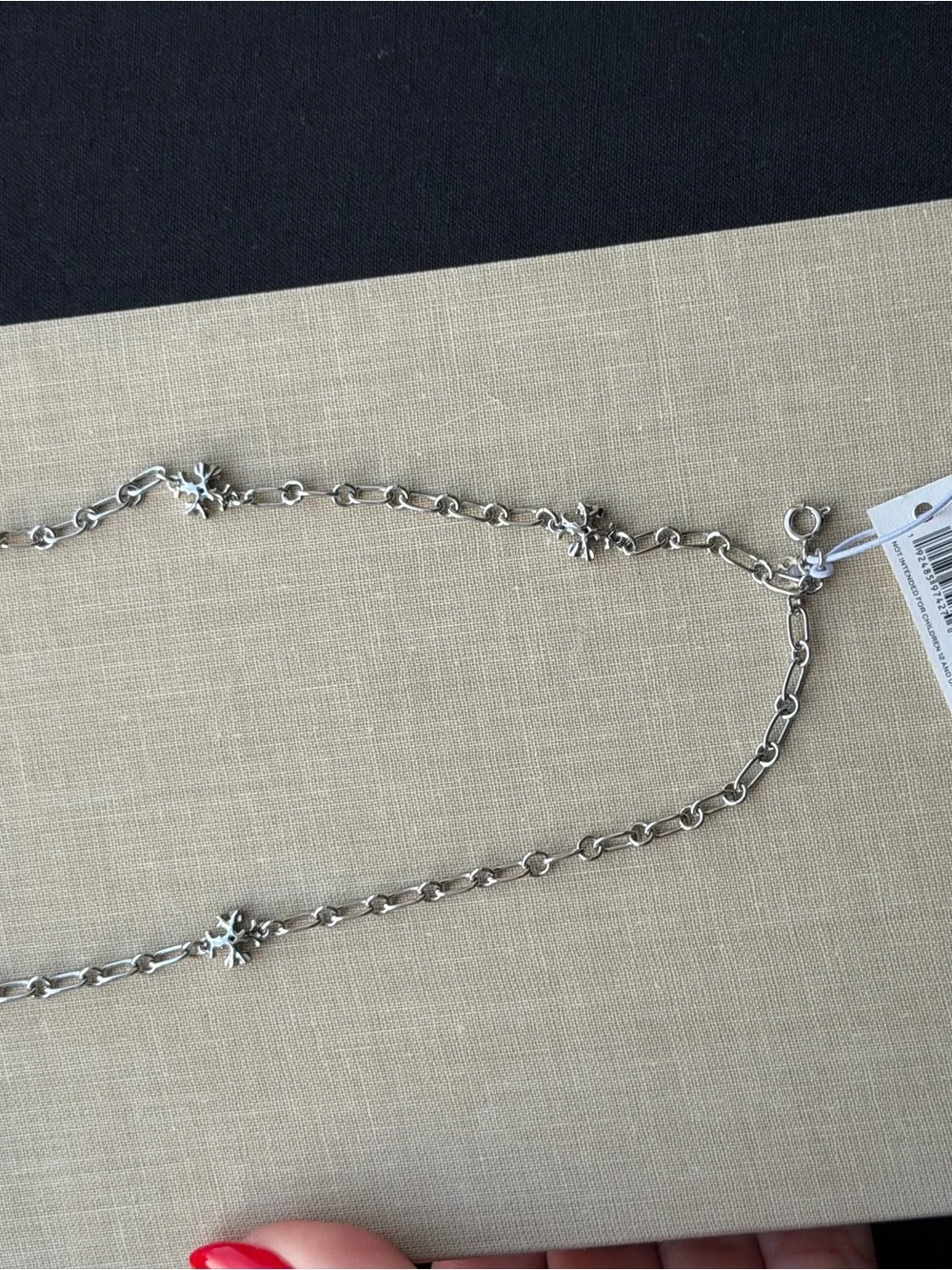 Tory Burch Silver Link Necklace